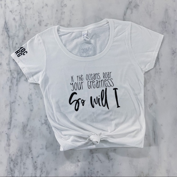 If the Oceans Roar Your Greatness Christian Tshirt - Picture 7 of 11